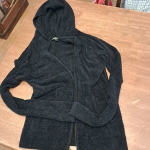 Barefoot Dreams SZ L Zip Up Hoodie Cardigan